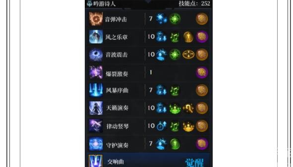 命运方舟吟游诗人技能加点攻略 图6