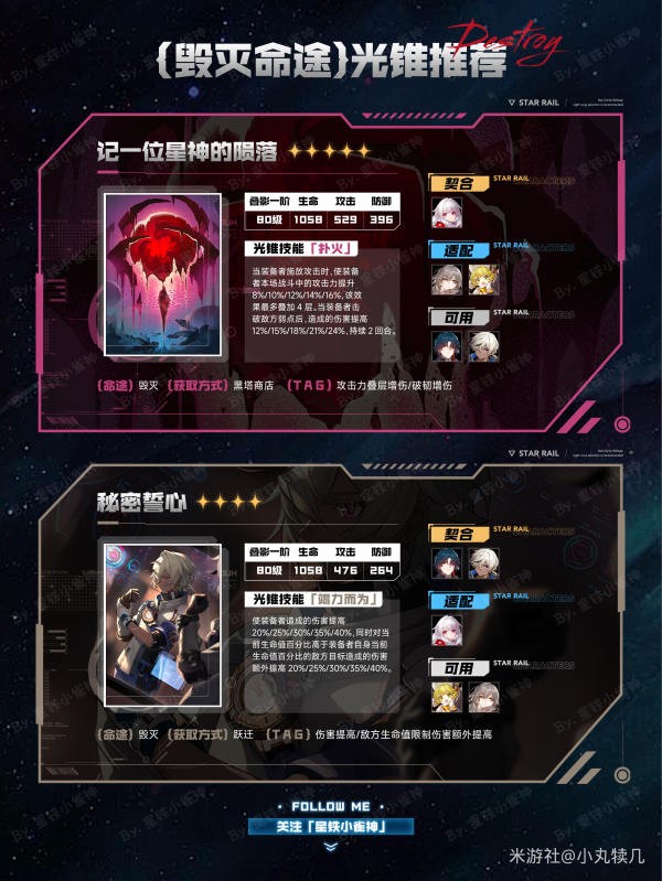 崩坏星穹铁道毁灭命途光锥适配度指南 图3