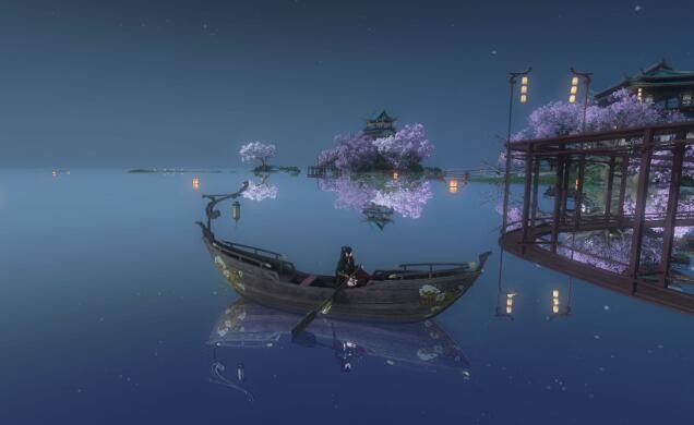 逆水寒手游镜湖观星点在哪里 图2