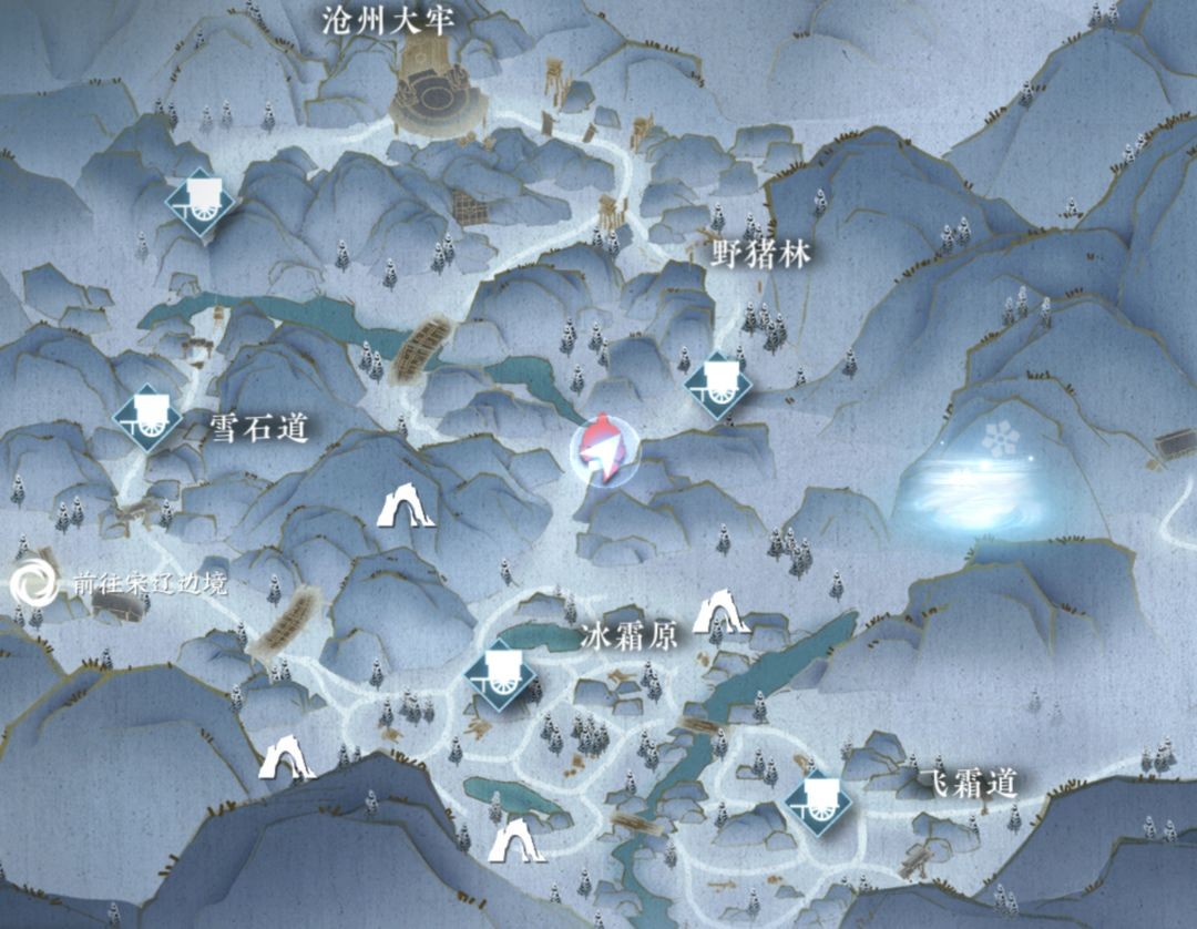 逆水寒手游沧州野外强敌和山洞位置一览 图6 逆水寒手游沧州野外强敌和山洞位置一览 图6
