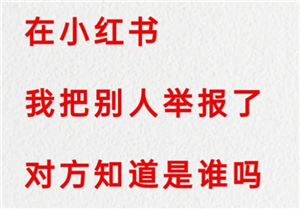 小红书举报别人看得见你举报吗 小红书举报进度在哪看 小红书举报别人看得见你举报吗 小红书举报进度在哪看