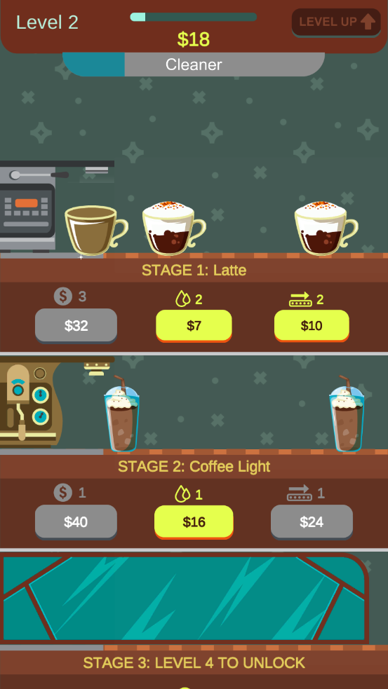 闲置浓缩咖啡店游戏(Idle_Espresso) 图2 闲置浓缩咖啡店游戏(Idle_Espresso) 图2