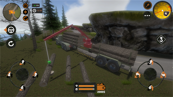 卡车司机森林模拟器手机版(Truck Driver Forest Simulator)