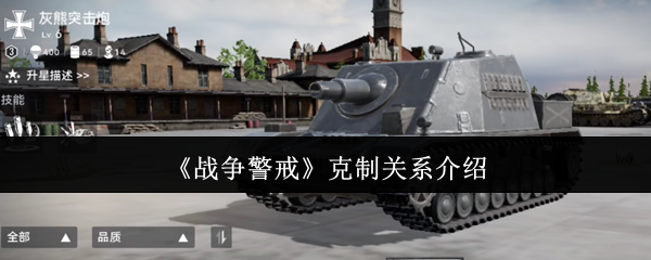 《战争警戒》克制关系介绍 图1 《战争警戒》克制关系介绍 图1