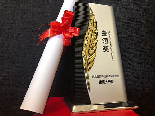 《荣耀大天使》荣获2020金翎奖“玩家最期待”游戏奖 图3