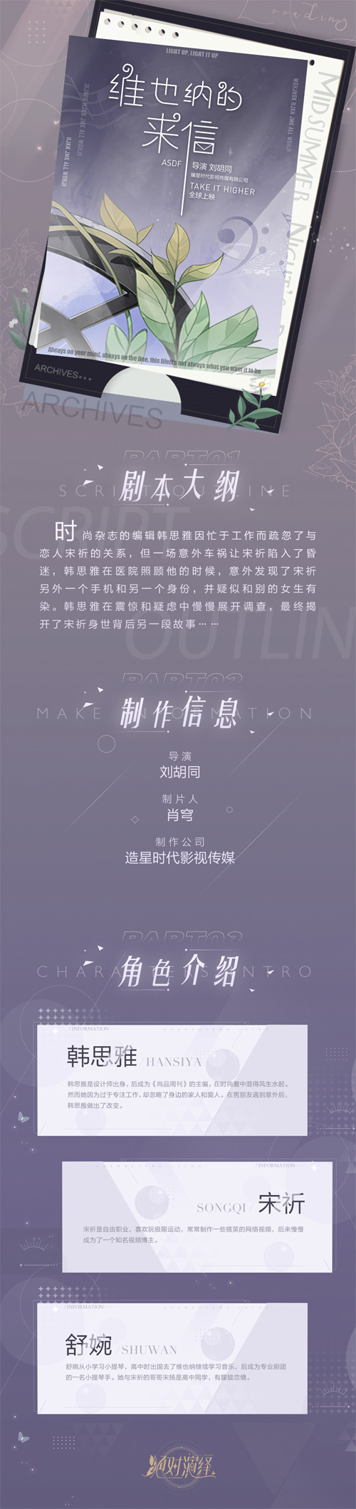 《维也纳的来信》圈内最热新戏剧本曝光! 图2 《维也纳的来信》圈内最热新戏剧本曝光! 图2